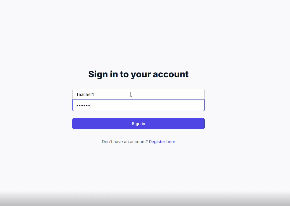 Login Page